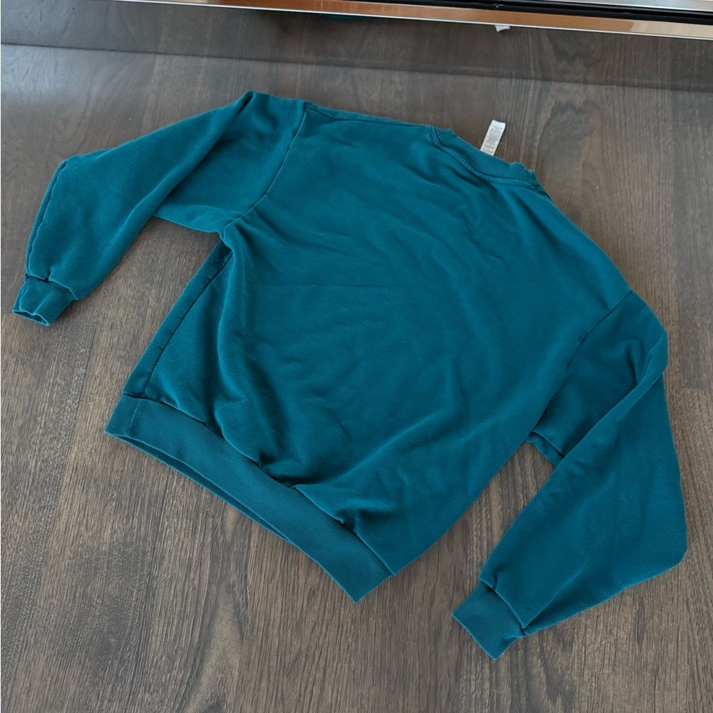 ALO Yoga Teal Sweatshirt - Picture 6 of 9